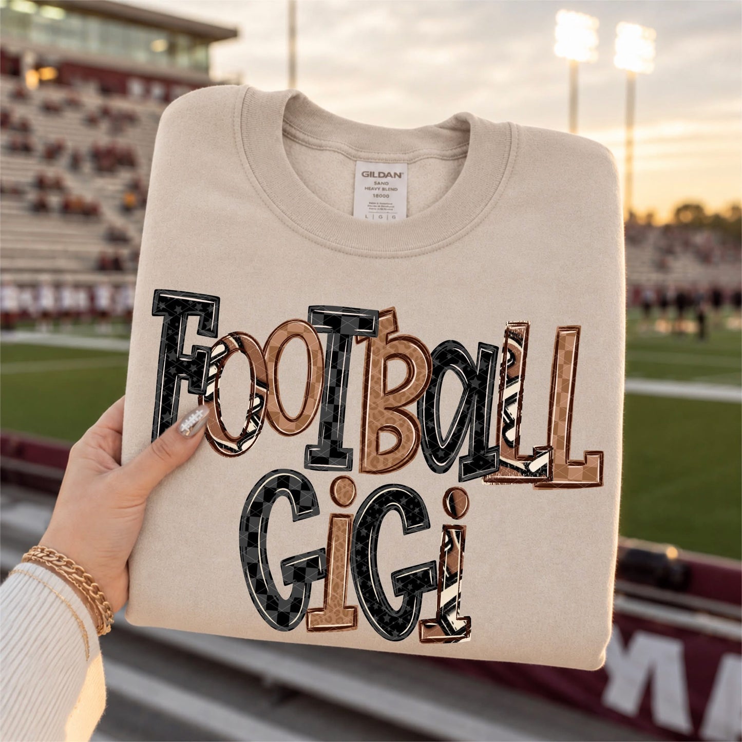 Football Gigi Doodle Letters Transfer