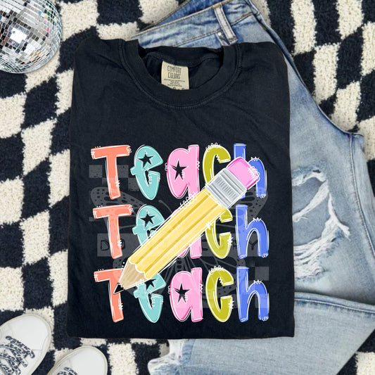 Teach with No Glitter Transfer