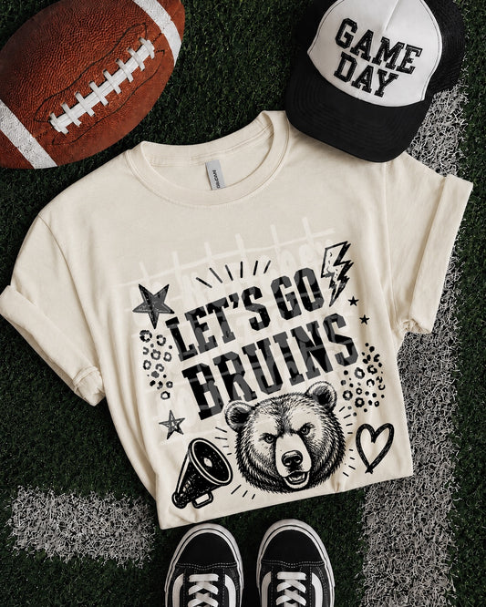 Let's Go Bruins transfer-only shirt mockup