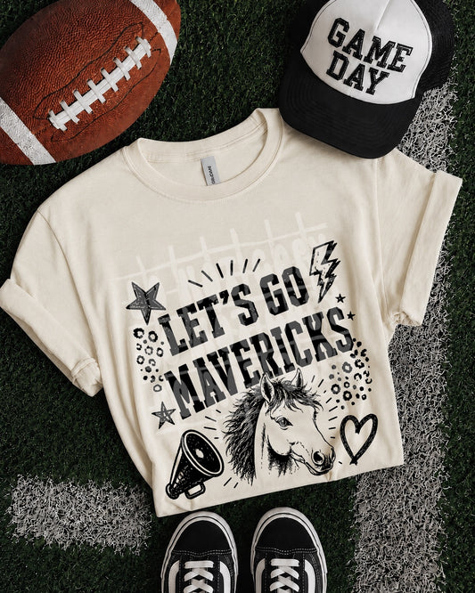 Let's Go Mavericks transfer-only shirt mockup