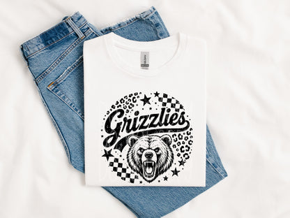 Grizzlies – Mascot Head transfer-only shirt mockup