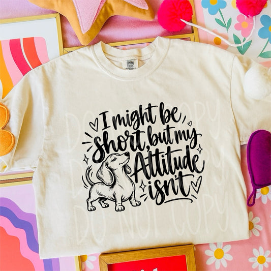 I Might Be Short But My Attitude Isn't – Dachshund mockup