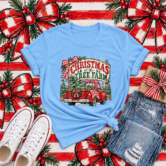 Christmas at the Tree Farm tee mockup (transfer only)