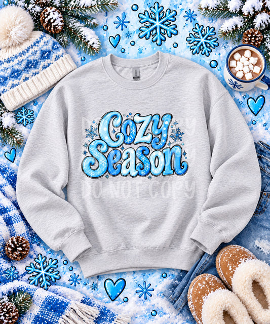 Cozy Season completed apparel mockup