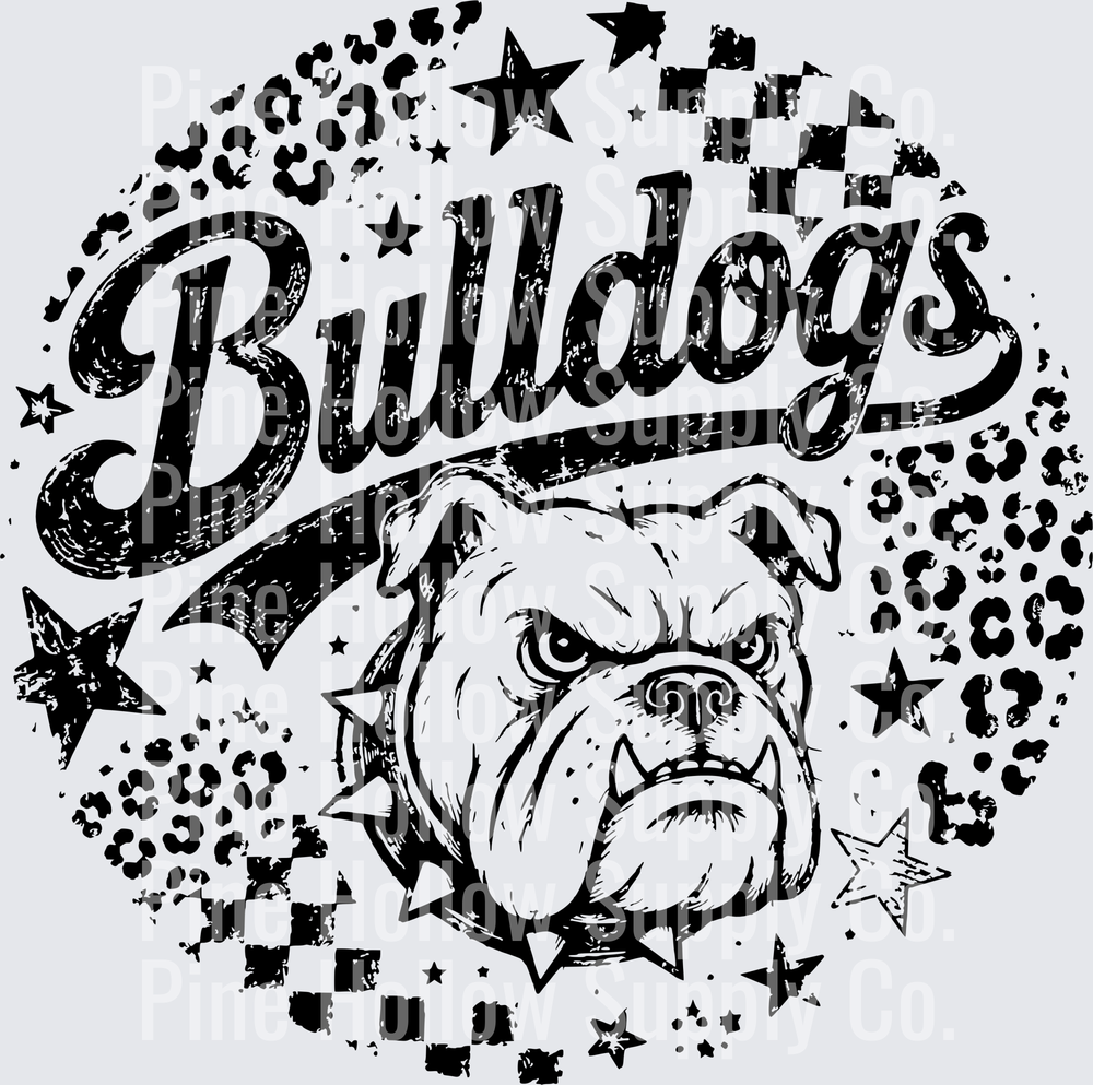 Bulldogs – Mascot Head | DTF Transfer - Raw Image